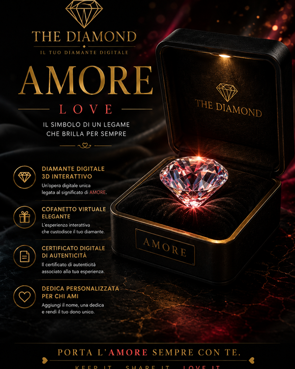 Diamante Amore nel cofanetto